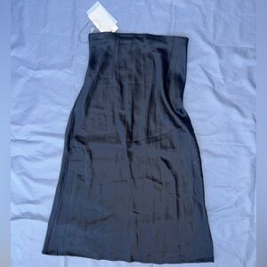Meshki Black Satin Skirt